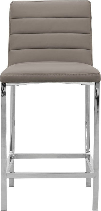 Modus Furniture - Amalfi Metal Back Counter Stool in Taupe Leather - 1AE270M_1 view 2