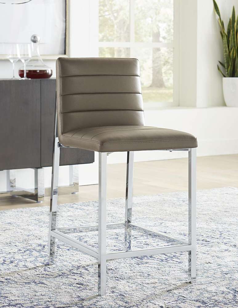 Modus Furniture - Amalfi Metal Back Counter Stool in Taupe (Set of 2) - 1AE270M veiw 1