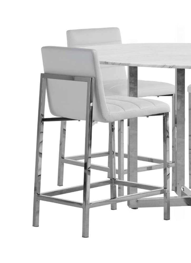 Modus Furniture - Amalfi Metal Back Counter Stool in White (Set of 2) - 1AA470M view 1