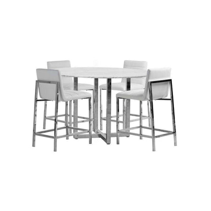 Modus Furniture - Amalfi Metal Back Counter Stool in White (Set of 2) - 1AA470M view 2