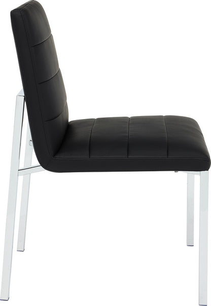 Modus Furniture - Amalfi Mtl Bck Chr - Soot/Chrm Set of 2 - 1AZV66M_2 view 3