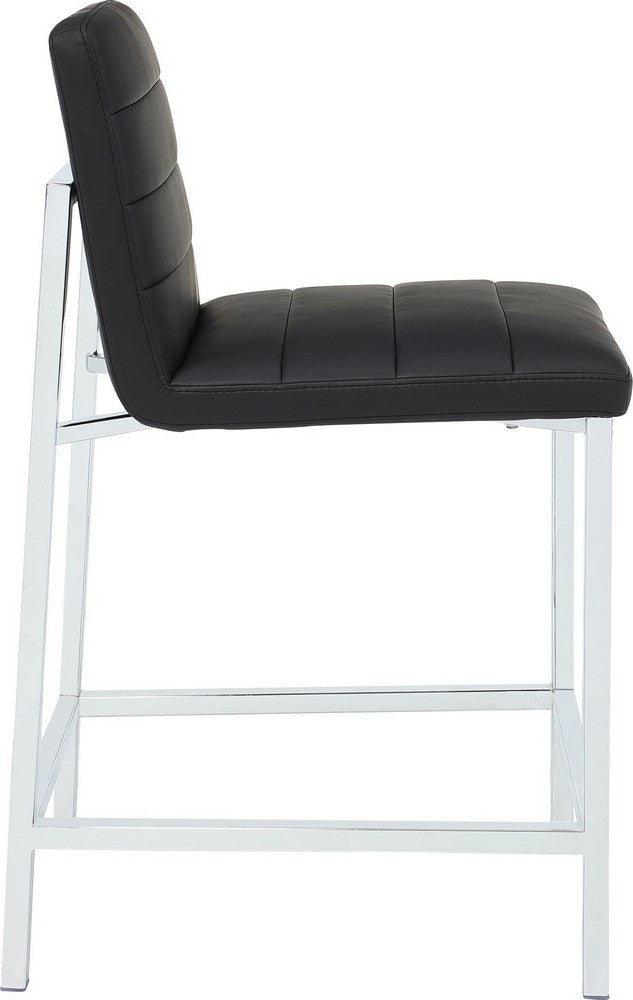 Modus Furniture - Amalfi Mtl Bk Ct Stl -Soot/Chr Set of 2 - 1AZV70M_2 view 3