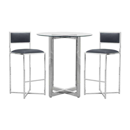 Modus Furniture - Amalfi X-Base Bar Stool in Cobalt (Set of 2) - 1AE868X veiw 6