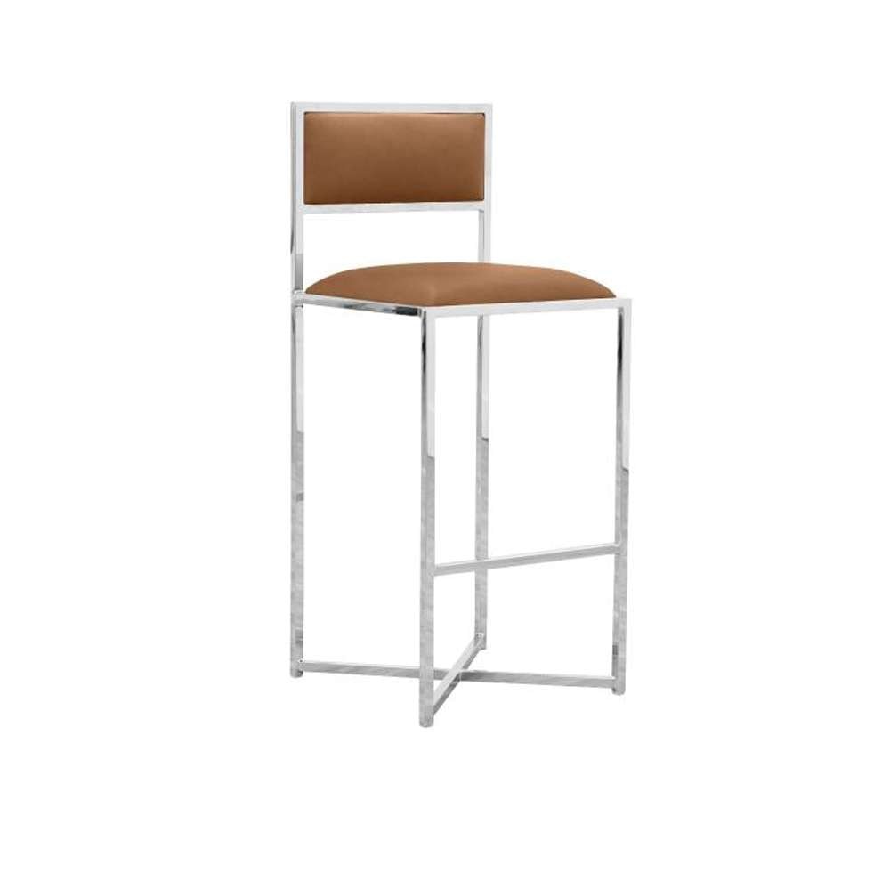Modus Furniture - Amalfi X-Base Bar Stool in Cognac (Set of 2) - 1A8368X view 1