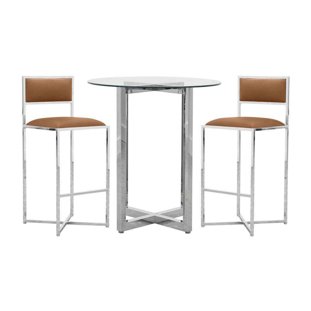 Modus Furniture - Amalfi X-Base Bar Stool in Cognac (Set of 2) - 1A8368X veiw 2