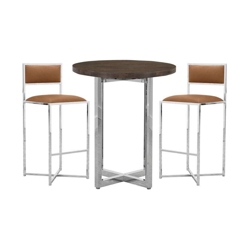 Modus Furniture - Amalfi X-Base Bar Stool in Cognac (Set of 2) - 1A8368X veiw 3