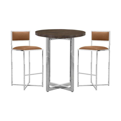 Modus Furniture - Amalfi X-Base Bar Stool in Cognac (Set of 2) - 1A8368X veiw 3