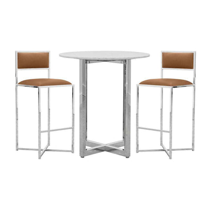 Modus Furniture - Amalfi X-Base Bar Stool in Cognac (Set of 2) - 1A8368X veiw 4