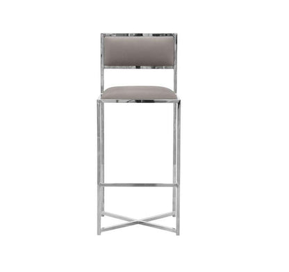 Modus Furniture - Amalfi X-Base Bar Stool in Taupe (Set of 2) - 1AE268X view 2