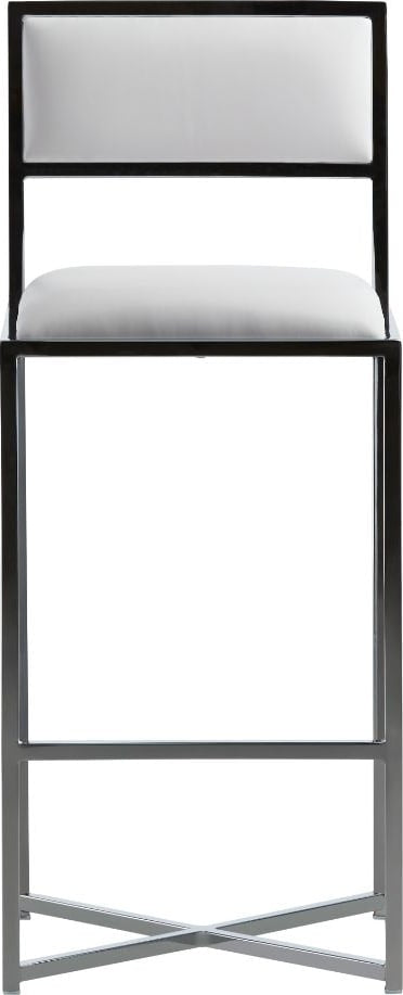 Modus Furniture - Amalfi X-Base Bar Stool in White Leather - 1AA468X_1 view 2