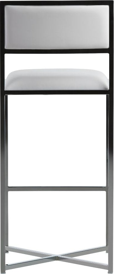 Modus Furniture - Amalfi X-Base Bar Stool in White Leather Set of 2 - 1AA468X_2 view 4