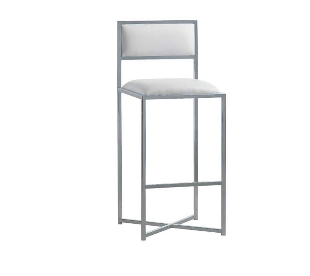 Modus Furniture - Amalfi X-Base Bar Stool in White (Set of 2) - 1AA468X veiw 2