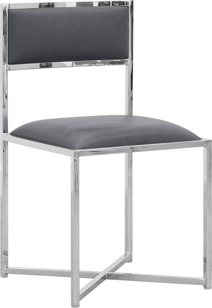 Modus Furniture - Amalfi X-Base Chair in Cobalt Leather Set of 2 - 1AE866X_2 view 1