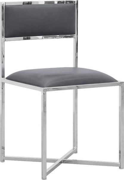 Modus Furniture - Amalfi X-Base Chair in Cobalt Leather Set of 2 - 1AE866X_2 view 1