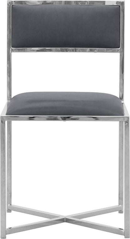 Modus Furniture - Amalfi X-Base Chair in Cobalt Leather Set of 2 - 1AE866X_2 view 2