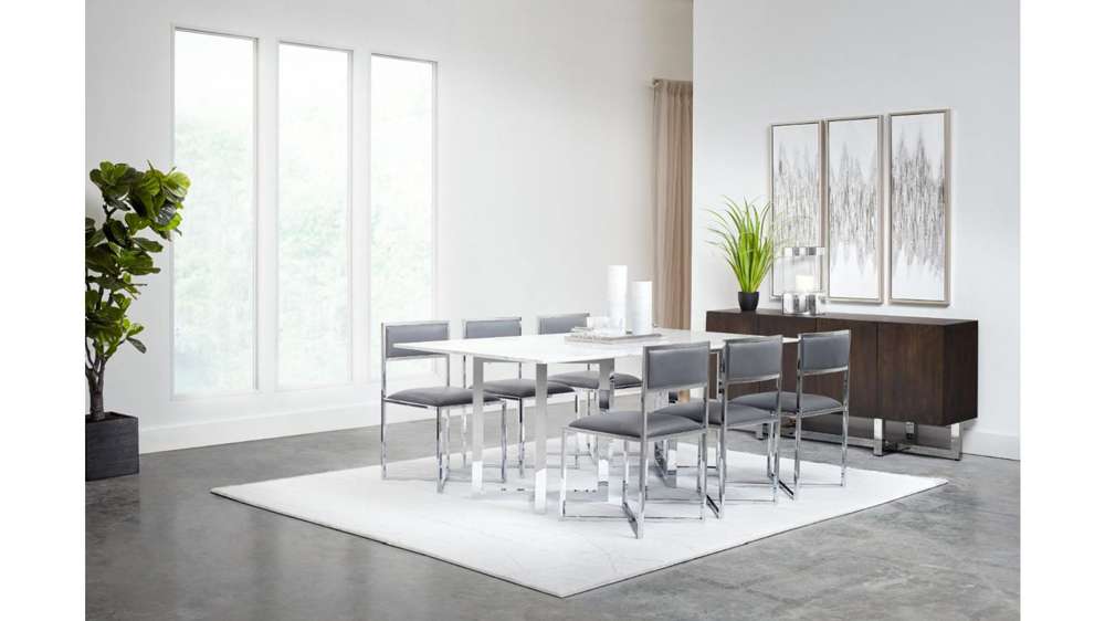Modus Furniture - Amalfi X-Base Chair in Cobalt (Set of 2) - 1AE866X veiw 3