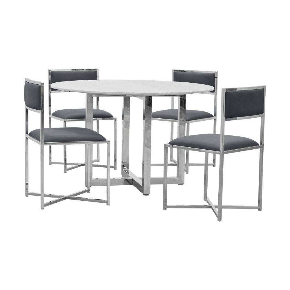 Modus Furniture - Amalfi X-Base Chair in Cobalt (Set of 2) - 1AE866X veiw 6