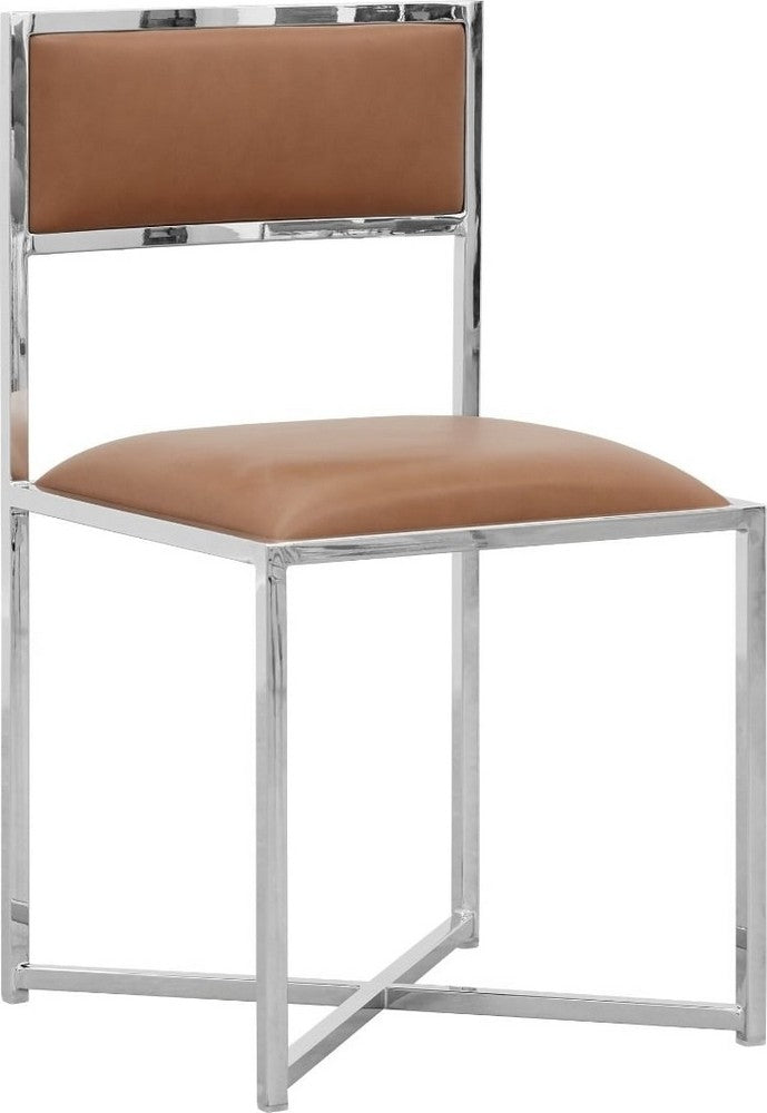 Modus Furniture - Amalfi X-Base Chair in Cognac Leather - 1A8366X_1 view 1