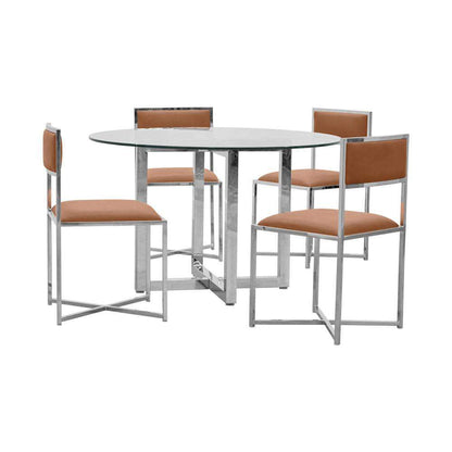Modus Furniture - Amalfi X-Base Chair in Cognac (Set of 2) - 1A8366X veiw 4