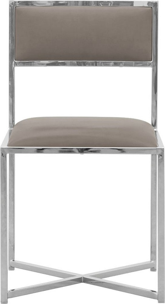 Modus Furniture - Amalfi X-Base Chair in Taupe Leather - 1AE266X_1 view 2