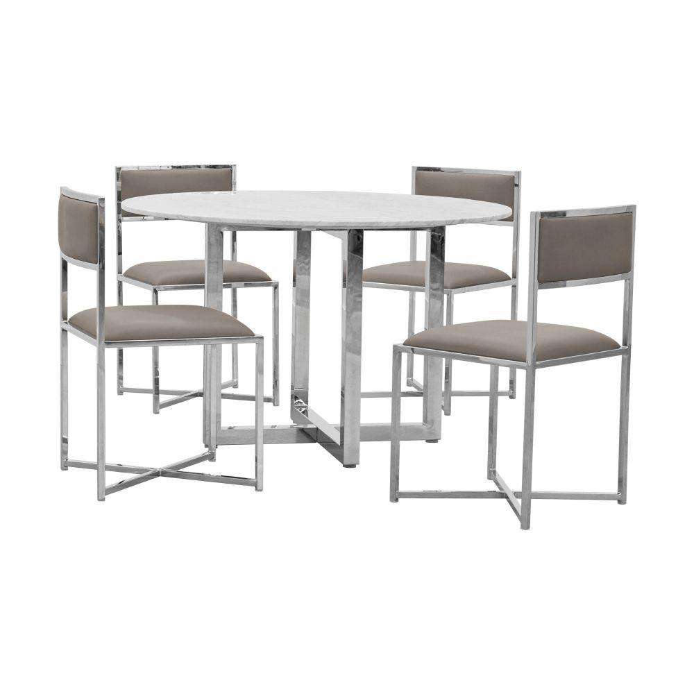 Modus Furniture - Amalfi X-Base Chair in Taupe (Set of 2) - 1AE266X veiw 5