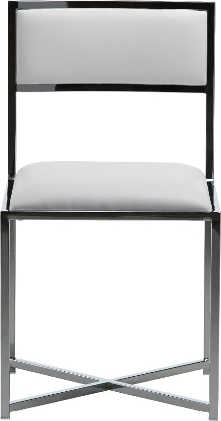 Modus Furniture - Amalfi X-Base Chair in White Leather Set of 2 - 1AA466X_2 view 1