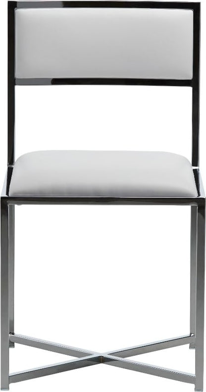 Modus Furniture - Amalfi X-Base Chair in White Leather Set of 2 - 1AA466X_2 view 1