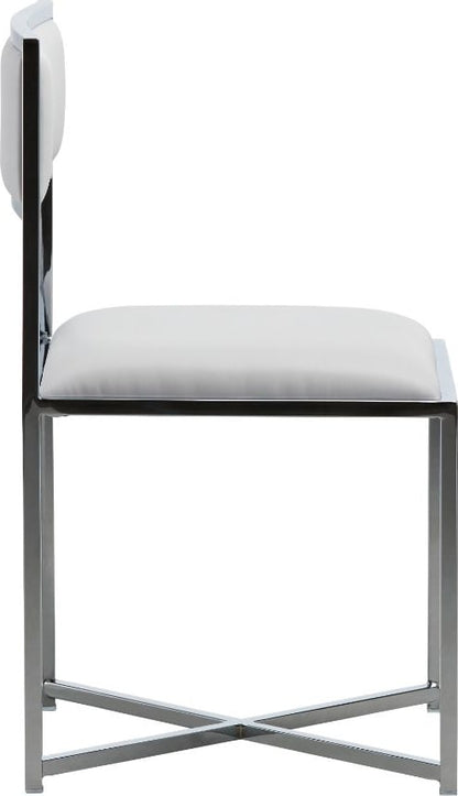 Modus Furniture - Amalfi X-Base Chair in White Leather Set of 2 - 1AA466X_2 view 2