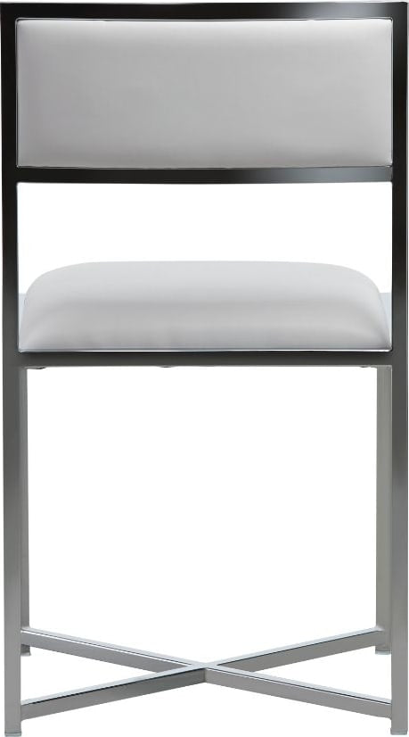 Modus Furniture - Amalfi X-Base Chair in White Leather Set of 2 - 1AA466X_2 view 3