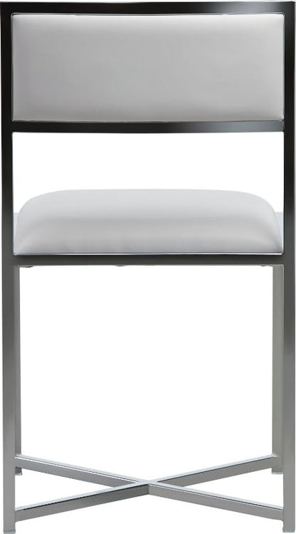 Modus Furniture - Amalfi X-Base Chair in White Leather Set of 2 - 1AA466X_2 view 3
