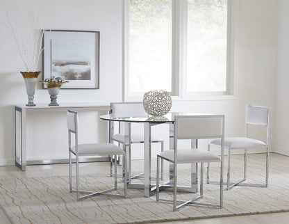 Modus Furniture - Amalfi X-Base Chair in White Leather Set of 2 - 1AA466X_2 view 5