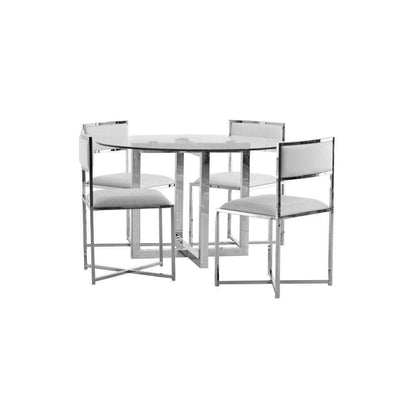 Modus Furniture - Amalfi X-Base Chair in White (Set of 2) - 1AA466X veiw 5