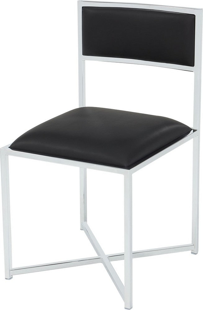 Modus Furniture - Amalfi X Base Chair -Soot/Chrm - 1AZV66X_1 view 1