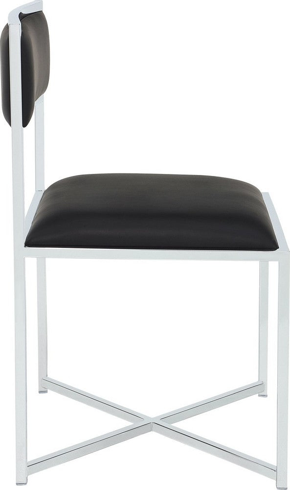 Modus Furniture - Amalfi X Base Chair -Soot/Chrm - 1AZV66X_1 view 3
