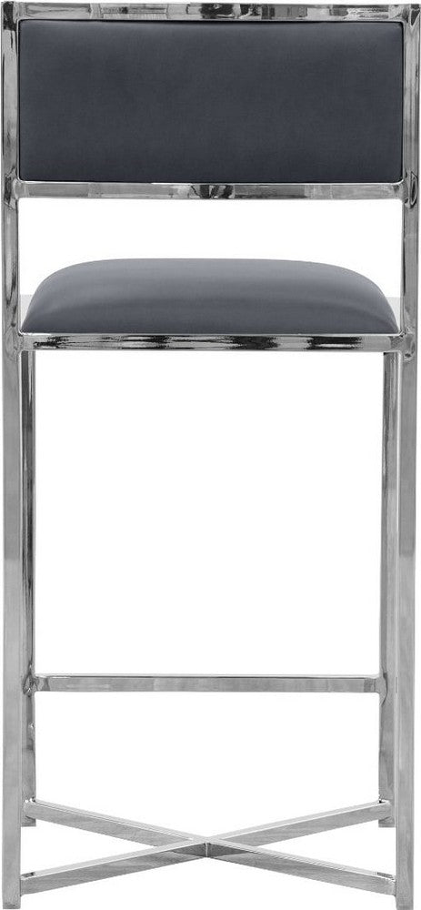 Modus Furniture - Amalfi X-Base Counter Stool in Cobalt Leather Set of 2 - 1AE870X_2 view 3