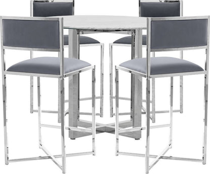 Modus Furniture - Amalfi X-Base Counter Stool in Cobalt Leather Set of 2 - 1AE870X_2 view 4