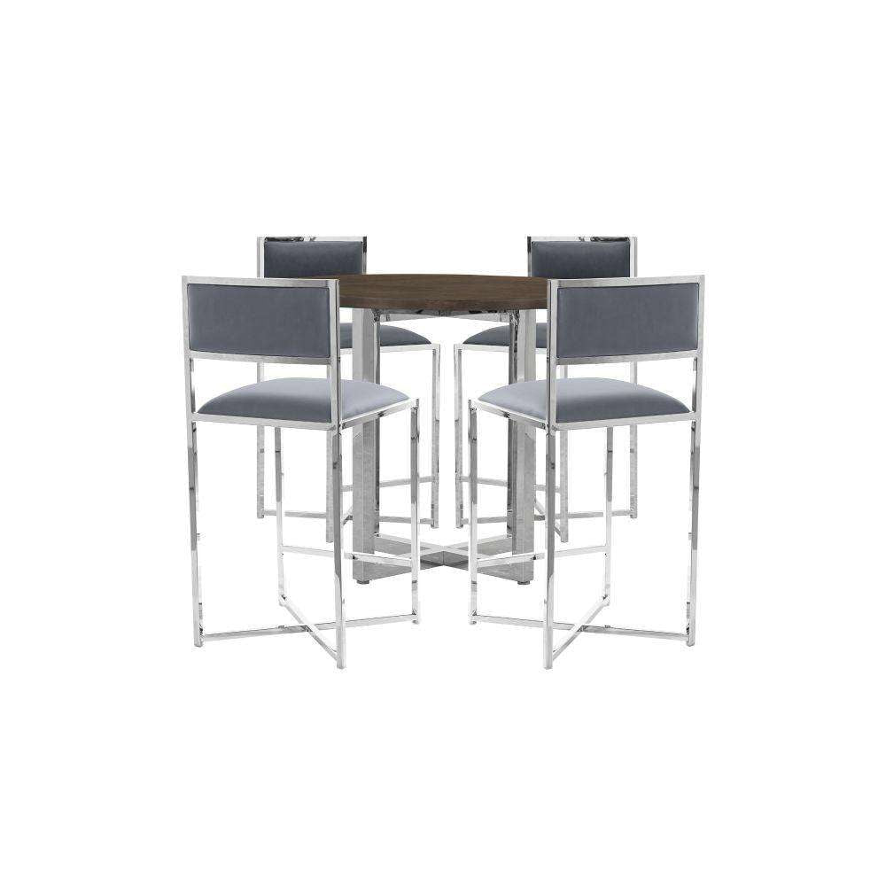 Modus Furniture - Amalfi X-Base Counter Stool in Cobalt (Set of 2) - 1AE870X veiw 5