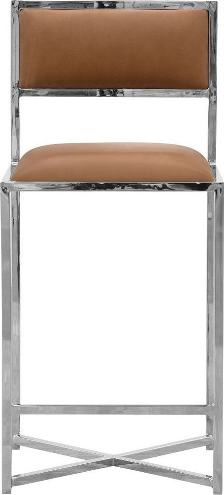 Modus Furniture - Amalfi X-Base Counter Stool in Cognac Leather Set of 2 - 1A8370X_2 view 2