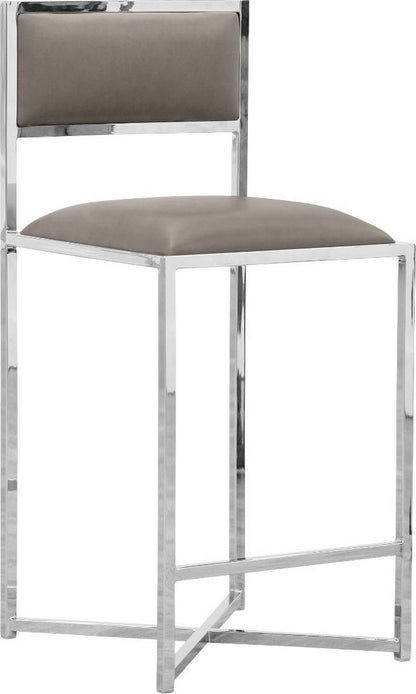Modus Furniture - Amalfi X-Base Counter Stool in Taupe Leather Set of 2 - 1AE270X_2 view 1