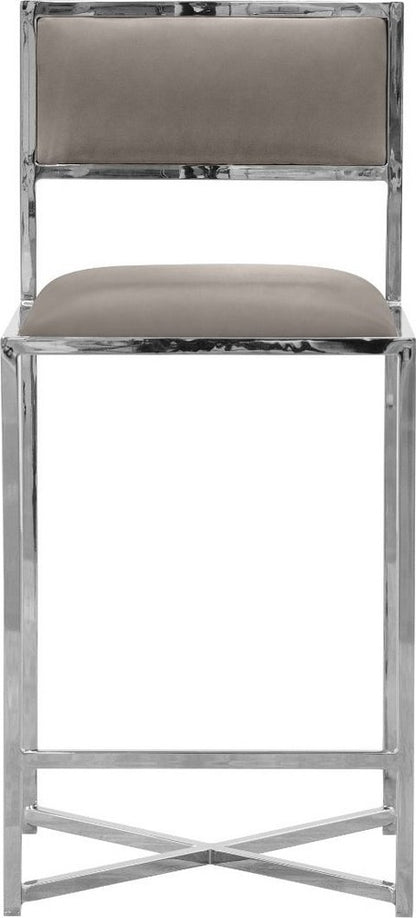 Modus Furniture - Amalfi X-Base Counter Stool in Taupe Leather Set of 2 - 1AE270X_2 view 2