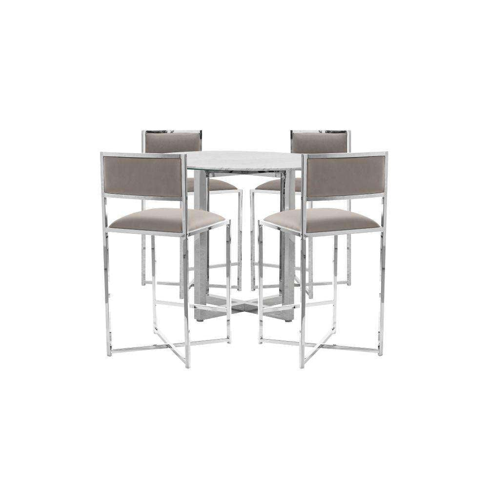 Modus Furniture - Amalfi X-Base Counter Stool in Taupe (Set of 2) - 1AE270X veiw 6