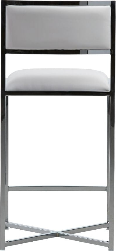 Modus Furniture - Amalfi X-Base Counter Stool in White Leather - 1AA470X_1 view 4