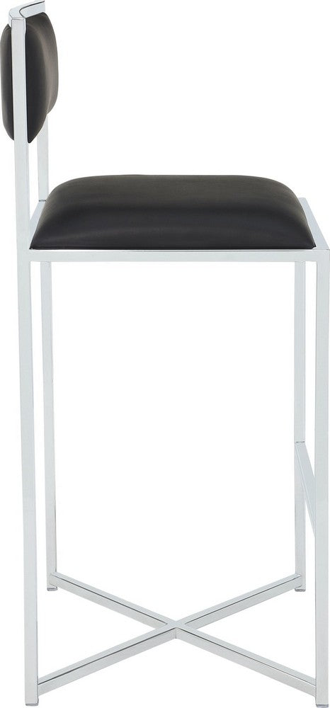 Modus Furniture - Amalfi X Bse Br Stl - Soot/Chrm - 1AZV68X_1 view 3