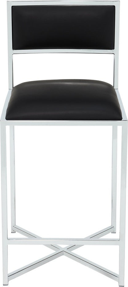 Modus Furniture - Amalfi X Bse Ct Stl - Soot/Chrm Set of 2 - 1AZV70X_2 view 2