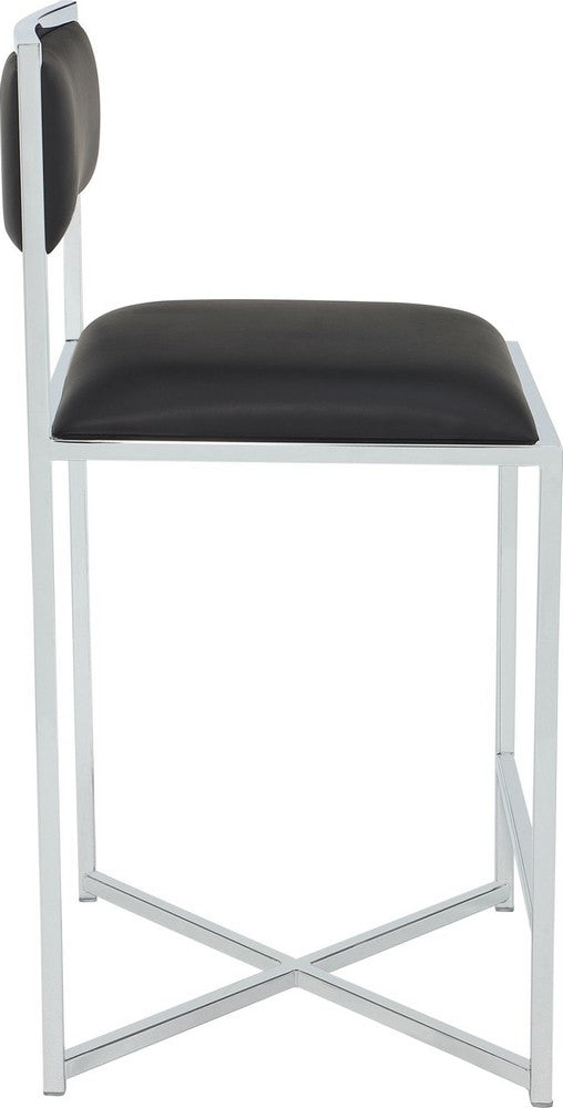 Modus Furniture - Amalfi X Bse Ct Stl - Soot/Chrm Set of 2 - 1AZV70X_2 view 3