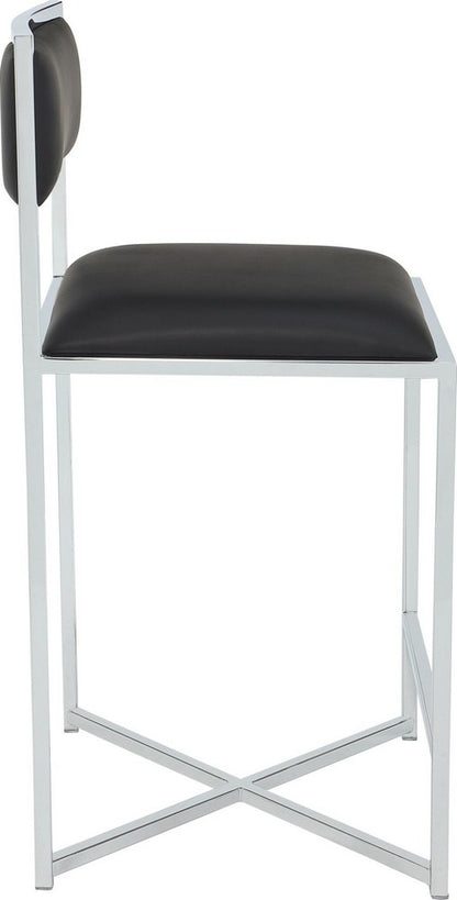 Modus Furniture - Amalfi X Bse Ct Stl - Soot/Chrm Set of 2 - 1AZV70X_2 view 3