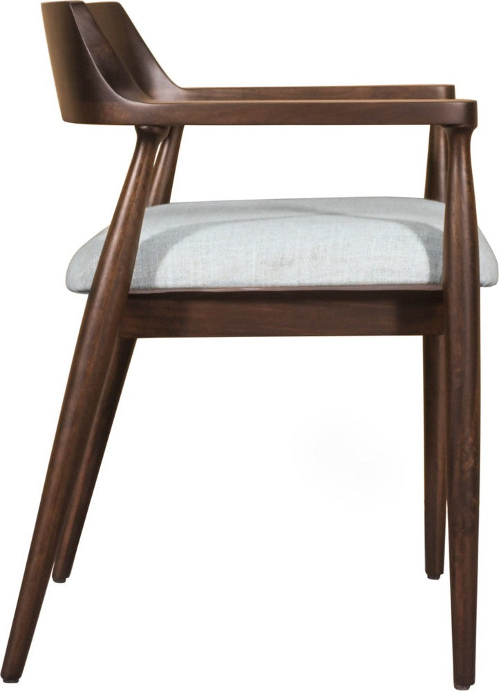 Modus Furniture - Amaroo Solid Mango Linen Upholstered Dining Arm Chair in Honey Date - ULYF63 view 3