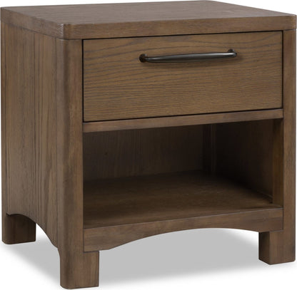 Modus Furniture - Arden 1-Drw NS - Tavern Brown - YK2R81 view 1