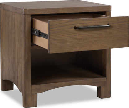 Modus Furniture - Arden 1-Drw NS - Tavern Brown - YK2R81 view 3