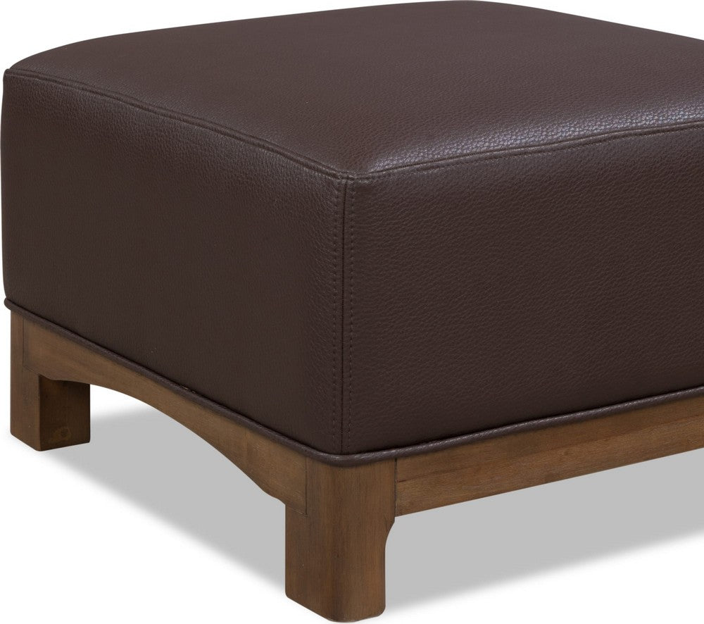 Modus Furniture - Arden Uph Ottoman - D Ch/T Bwn - YK2R88 view 5
